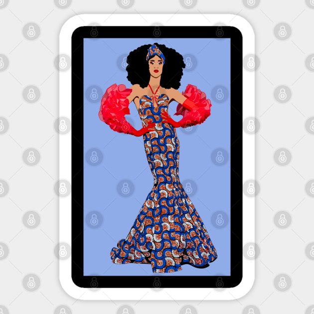 Tia Kofi Sticker by KaiVerroDesigns